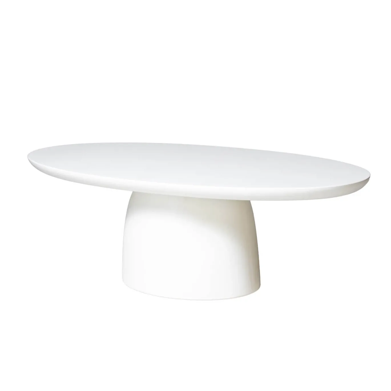 Loungetafel Myrna Ovaal Wit 120cm - Giga Meubel