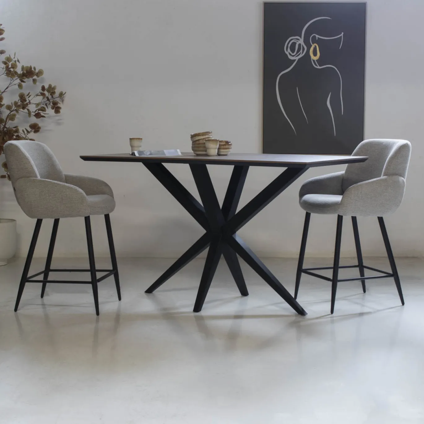 Maxfurn Bartafel Neville Hazel 160x80cm