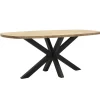 Maxfurn Eettafel Costa Deens Ovaal Matching Mango/Zwart 190x102cm