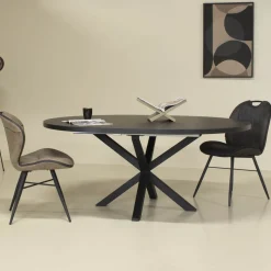 Maxfurn Eettafel Isla Uitschuifbaar Old Piano Matching 140/180cm