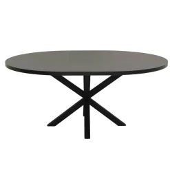 Maxfurn Eettafel Isla Uitschuifbaar Old Piano Matching 140/180cm