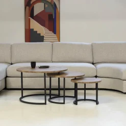 Maxfurn Salontafel Bolton Mango Set van 3