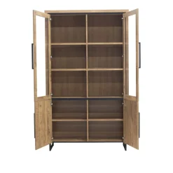 Maxfurn Vitrinekast Rimini 2-deurs Mango