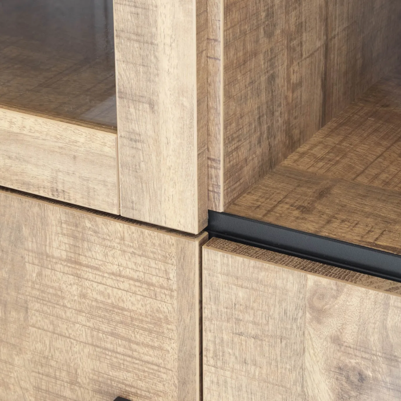 Maxfurn Vitrinekast Rimini 2-deurs Mango