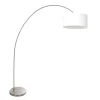 Mexlite Booglamp Solva Grijs Grof Linnen Wit