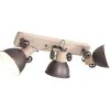 Mexlite Gearwood Plafondspot 3-lichts Antraciet