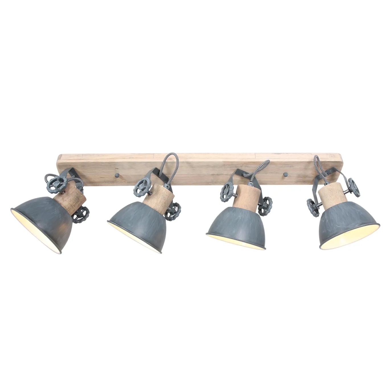 Mexlite Gearwood Spot 4-lichts Grijs