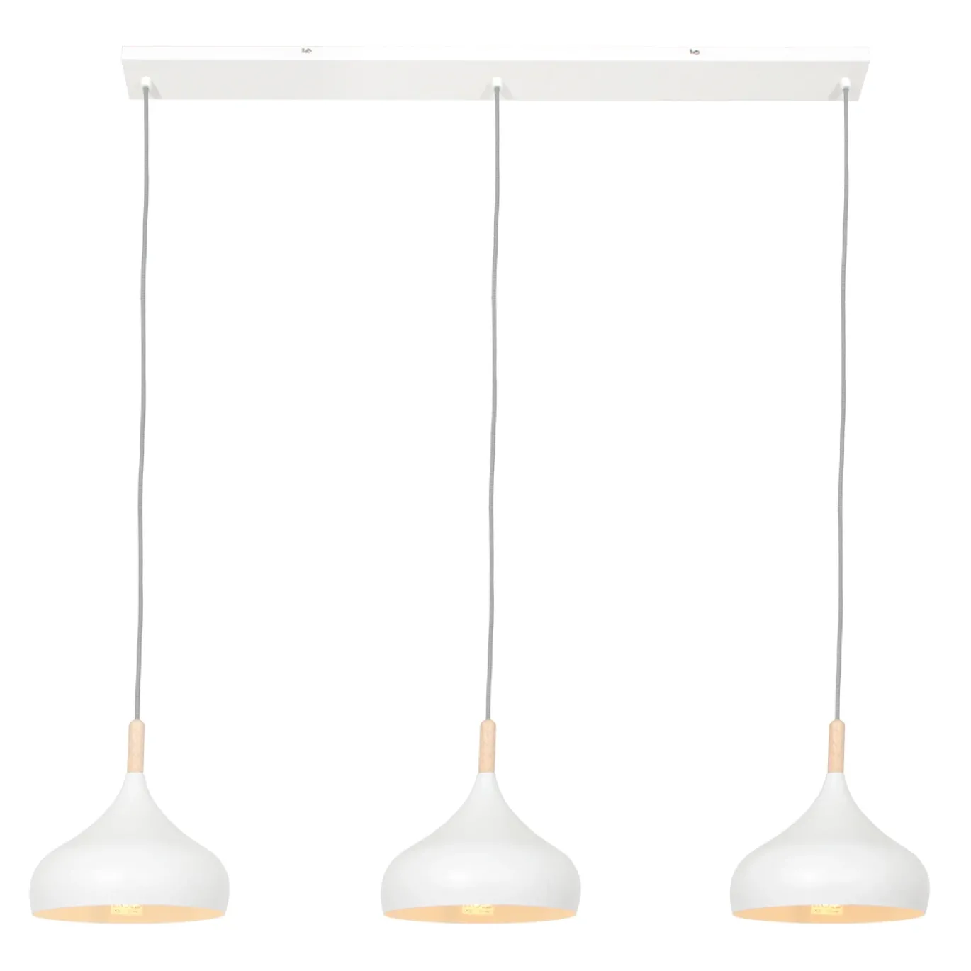 Mexlite Hanglamp Bjorr Wit 3-lichts