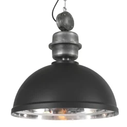 Mexlite Hanglamp Gaeve Zwart/Chrome Ø50cm