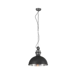 Mexlite Hanglamp Gaeve Zwart/Chrome Ø50cm