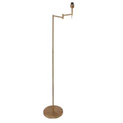 Mexlite Vloerlamp Bella Brons Velours Blauw