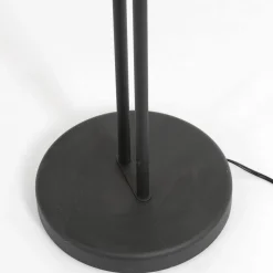 Mexlite Vloerlamp Biron 2-Lichts Zwart