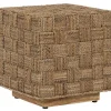 Must Living Bijzettafel Chess Board Naturel Abaca 40x40cm