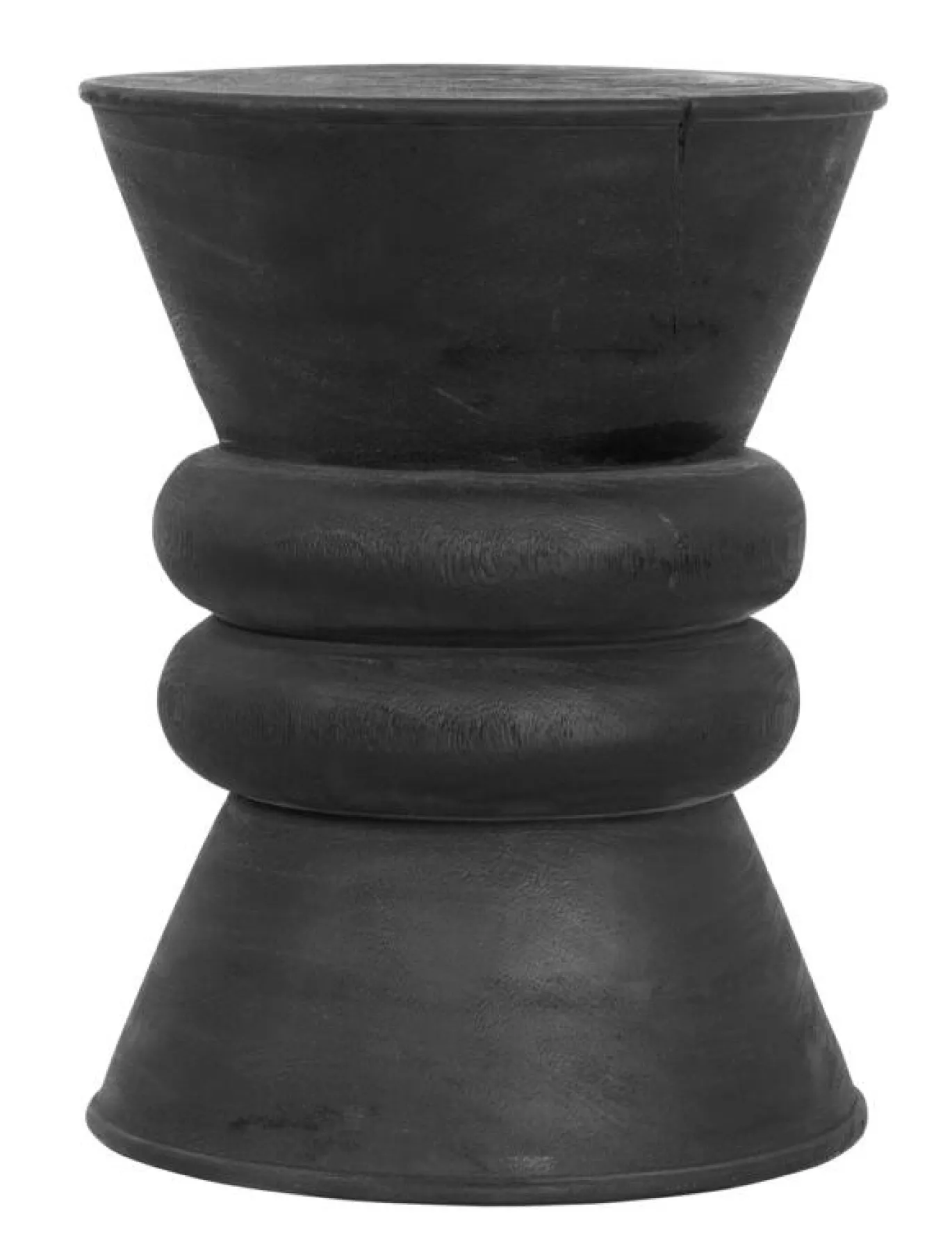 Must Living Bijzettafel Ring Ring Suarhout Zwart Ø35cm