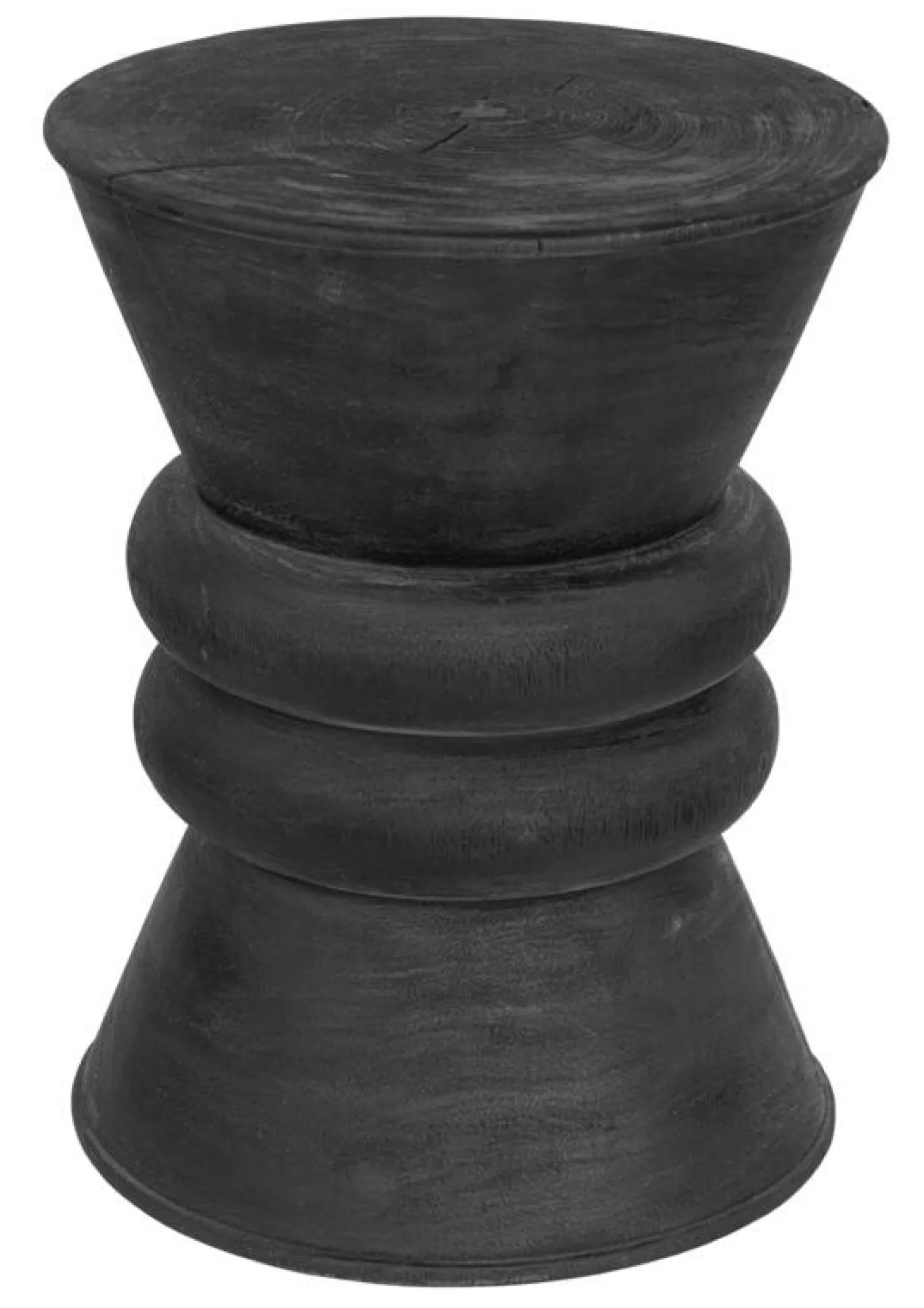 Must Living Bijzettafel Ring Ring Suarhout Zwart Ø35cm