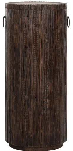 Must Living Bijzettafel Stripe Teakhout Large 80cm