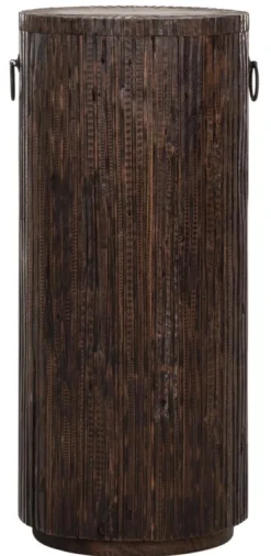 Must Living Bijzettafel Stripe Teakhout Large 80cm