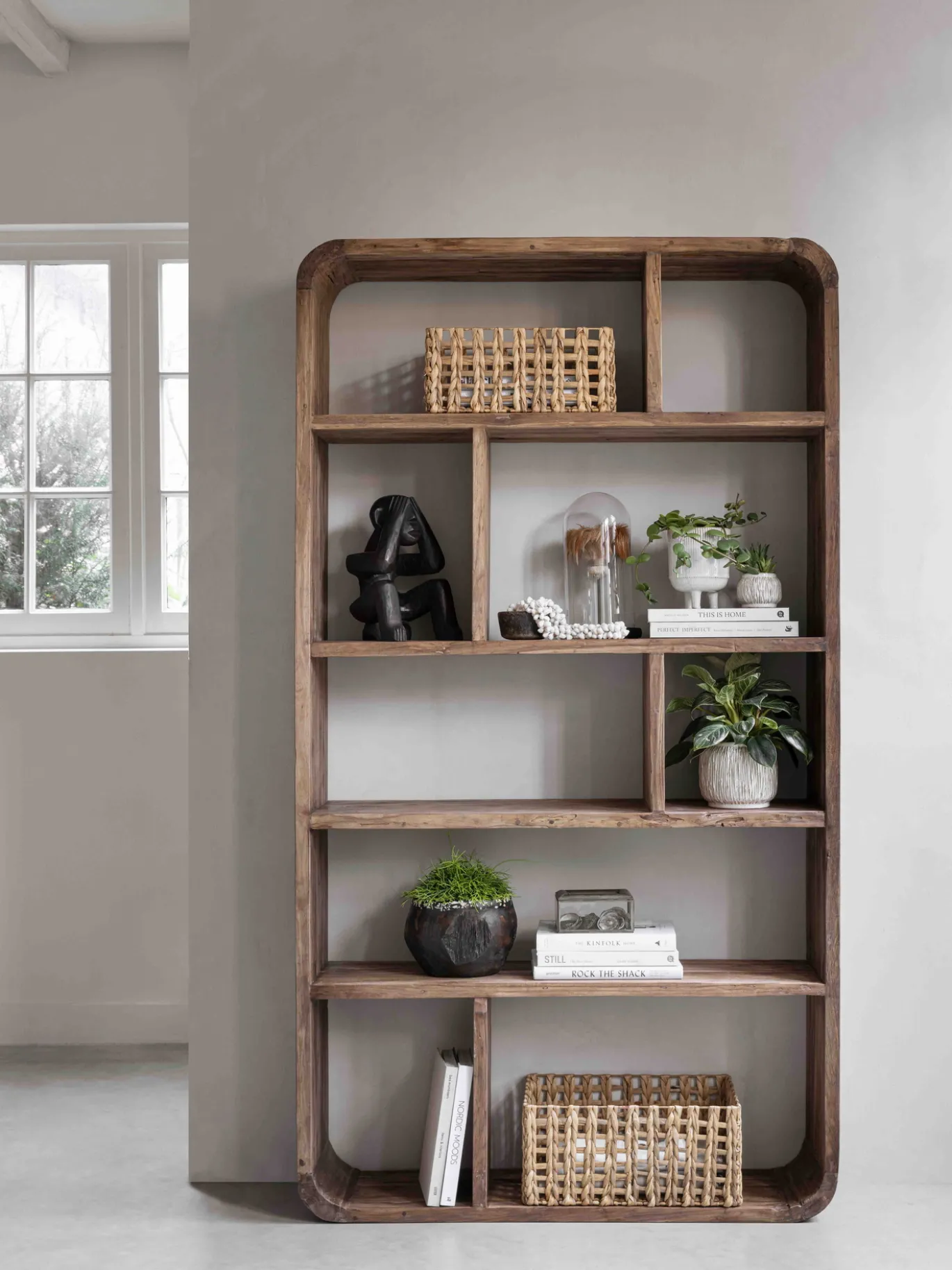 Must Living Boekenkast Corso Teakhout 110x200cm