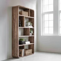 Must Living Boekenkast Corso Teakhout 110x200cm