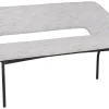 Must Living Eetkamerbank Bloom Polaris Lichtgrijs 150cm
