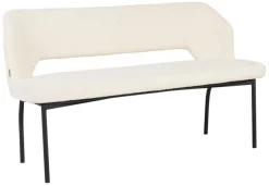 Must Living Eetkamerbank Bloom Bouclé Naturel 150cm
