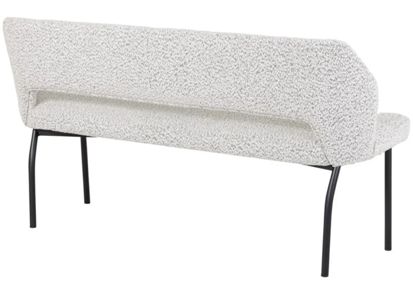 Must Living Eetkamerbank Bloom Bouclé Lichtgrijs 150cm