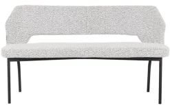 Must Living Eetkamerbank Bloom Bouclé Lichtgrijs 150cm