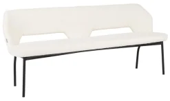Must Living Eetkamerbank Bloom Bouclé Naturel 190cm