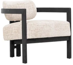 Must Living Fauteuil Kelly Zand/Zwart