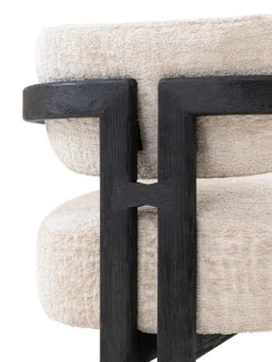 Must Living Fauteuil Kelly Zand/Zwart