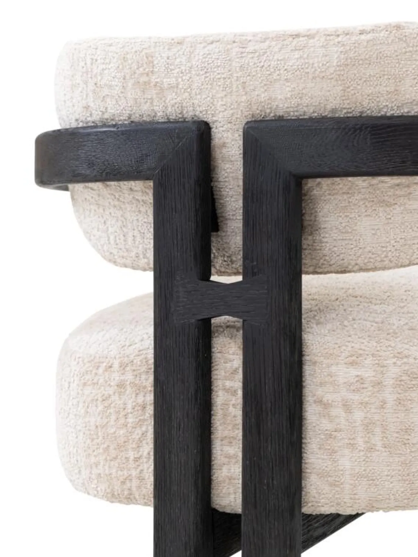 Must Living Fauteuil Kelly Zand/Zwart