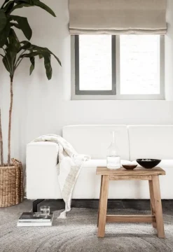 Must Living Kruk Easy Rechthoek Naturel Recycled Teakhout 45cm