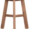 Must Living Kruk Easy Rond Naturel Recycled Teakhout Ø30cm