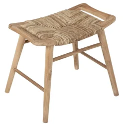 Must Living Kruk Rex Naturel Recycled Teakhout met Bananenschors