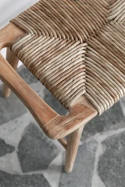 Must Living Kruk Rex Naturel Recycled Teakhout met Bananenschors