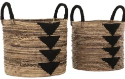 Must Living Manden Lima Zwart Rond Set van 2