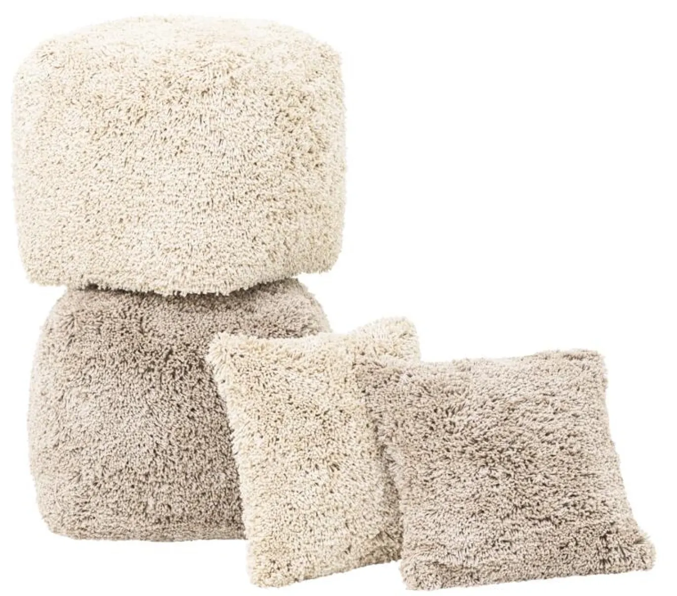 Must Living Poef Celeste Beige 40x40cm
