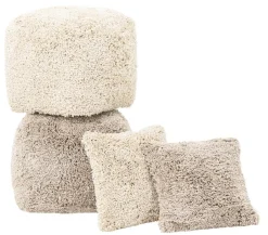 Must Living Poef Celeste Taupe 40x40cm