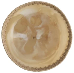 Must Living Schaal Da Vinci Rond Resin Bruin/Wit