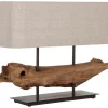 Must Living Tafellamp Log Erosion Naturel Teakhout 70x58cm