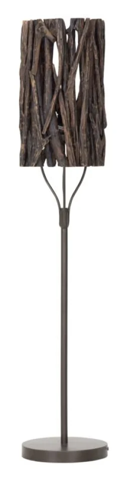 Must Living Vloerlamp Forest Teakhout Zwart
