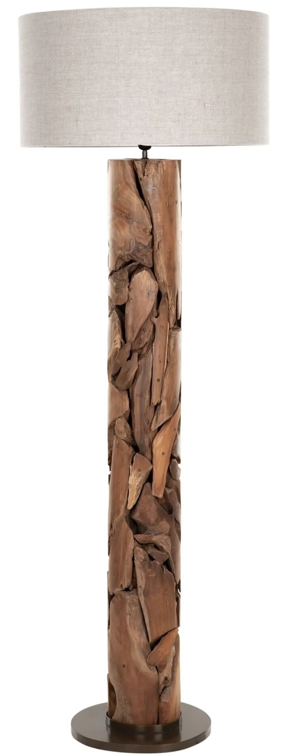 Must Living Vloerlamp Tempo Linnen Naturel 172cm