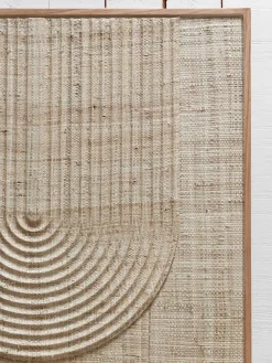 Must Living Wanddecoratie Japanese Garden Naturel Palmblad Small 76x102cm