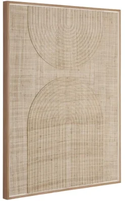 Must Living Wanddecoratie Japanese Garden Naturel Palmblad Small 76x102cm
