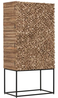 Must Living Wandkast Sticks Recycled Teakhout 2-Deurs 90x180cm