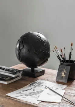 Must Living Wereldbol Zwart 23xØ20cm