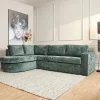 MySofa Bank Alma Groen 2,5-zits + Divan Links