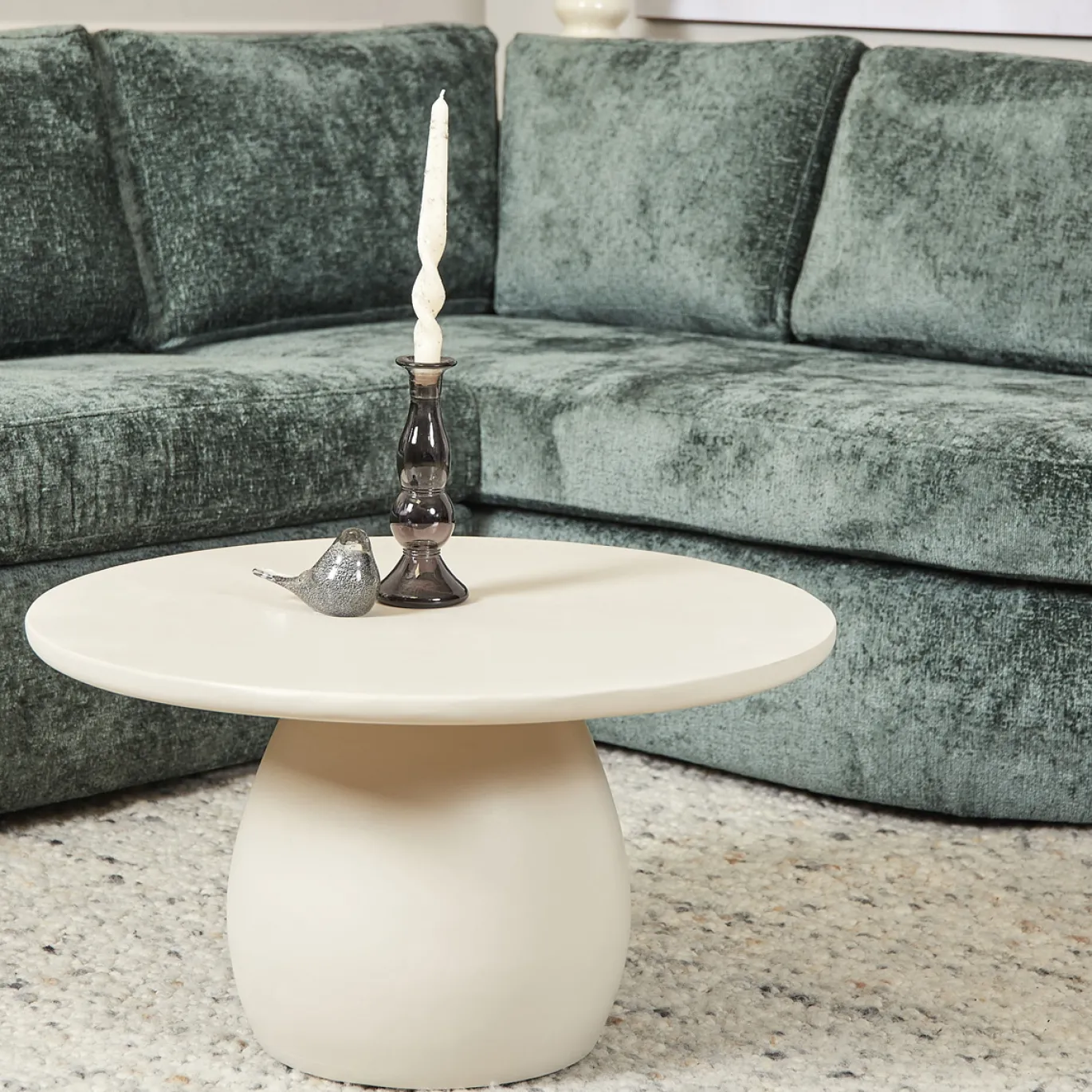MySofa Bank Alma Groen 2,5 zits + Divan Rechts