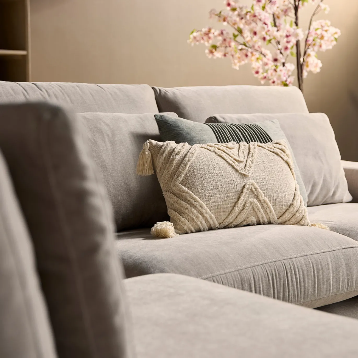MySofa Bank Jesse Ottomane Links + 2,5 zits Beige