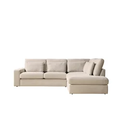 MySofa Bank Jesse 2,5 zits + Ottomane Rechts Beige